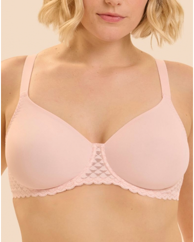 Rigid molded underwired bra Simone Pérèle Subtile (Poudre)