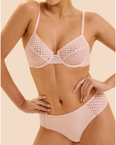 High-cut shorty Simone Pérèle Subtile (Poudre)
