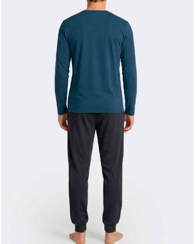 Pyjama long 100% Coton Eden Park I04 (BL010)