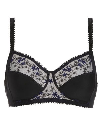 Sujetador estructurado sin aros Simone Pérèle Instant (Noir & Bleu)
