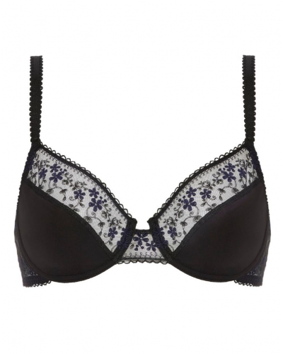 Sujetador clásico con aros Simone Pérèle Instant (Noir & Bleu)