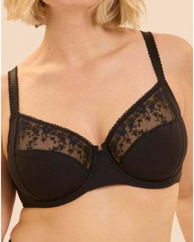 Underwired bra Simone Pérèle Instant (Noir & Bleu)