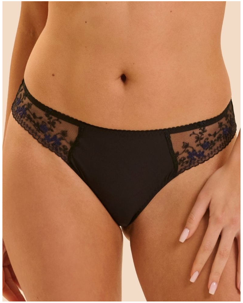 Briefs Simone Pérèle Instant (Noir & Bleu)