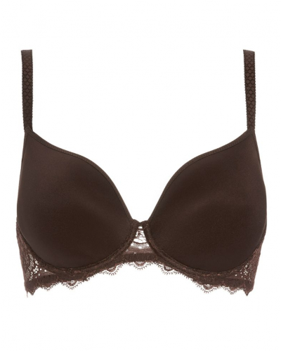 Soutien-gorge spacer décolleté plongeant Simone Pérèle Caresse (Cacao)