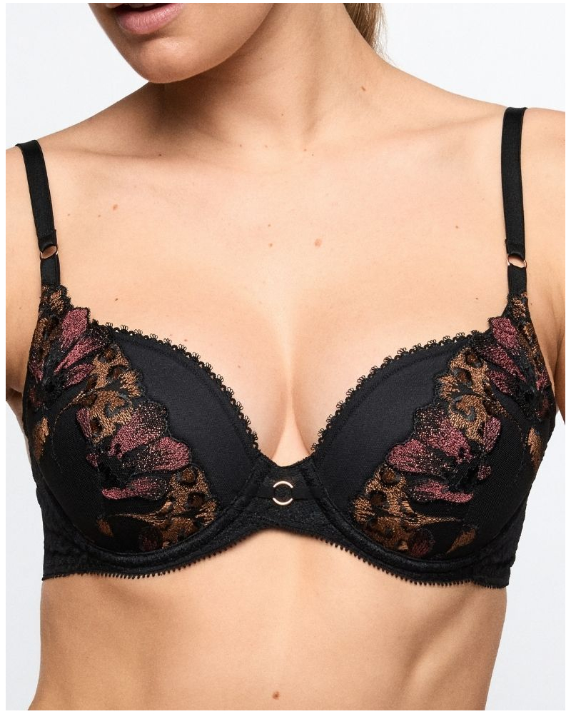 Soutien-gorge rembourré en forme de cœur Marie Jo Juliane (Noir)