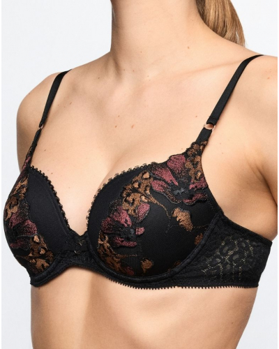 Sujetador Acolchado en Forma de Corazón Marie Jo Juliane (Negro)