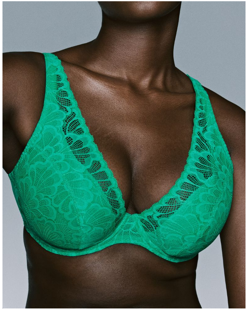 Sujetador plunge demi con relleno Prima Donna Twist Mocuto (Vivid Green)