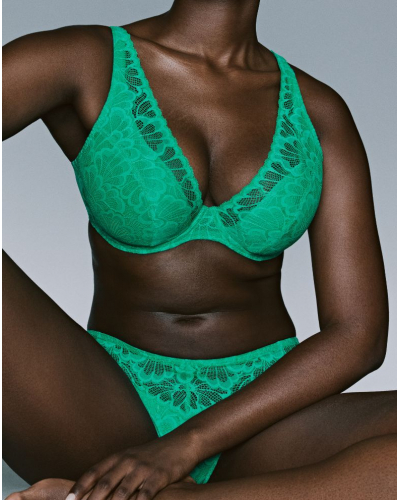 Plunge demi padded bra Prima Donna Twist Mocuto (Vivid Green)