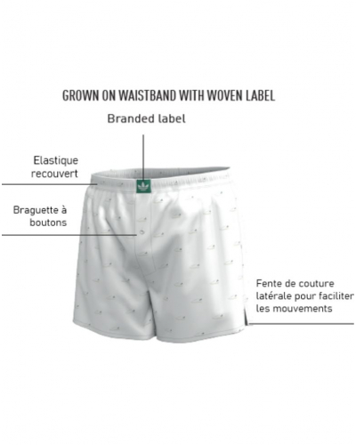 Pack of 2 Adidas Active Comfort Core Cotton Icon Shorts (Blanc/Noir)
