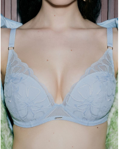Soutien-gorge coque plunge Chantelle Fleurs (Icy Flower)