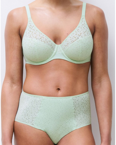 Culotte couvrante taille haute Chantelle EasyFeel Norah (Celadon)