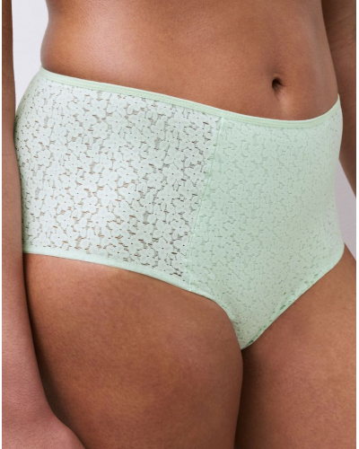 Culotte couvrante taille haute Chantelle EasyFeel Norah (Celadon)