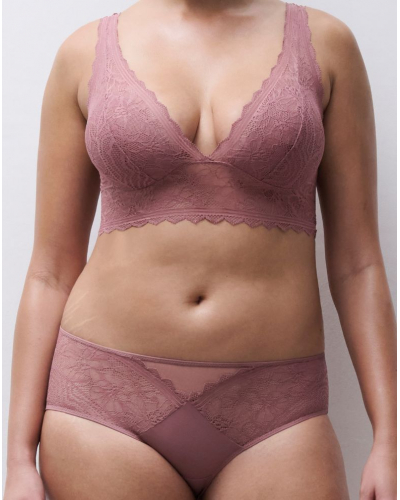 Padded wireless bra Chantelle Floral Touch (Rose des Bois)