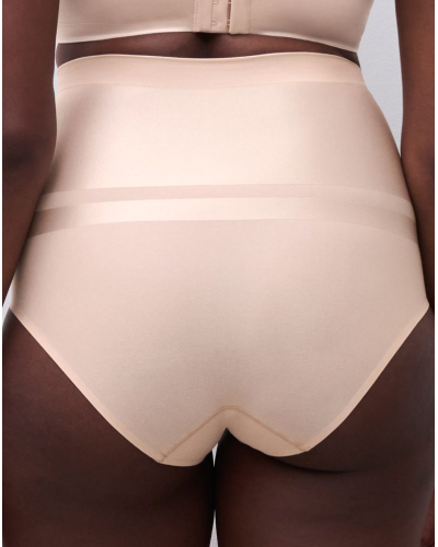 Culotte sculptante taille haute Chantelle Brilliant Shaping (Beige Doré)