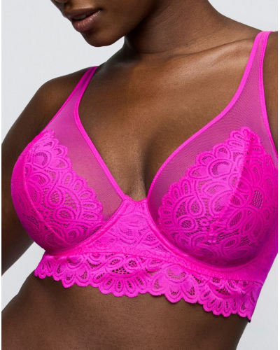Sujetador plunge demi con relleno Prima Donna Twist Dear Night (Influencer Pink)