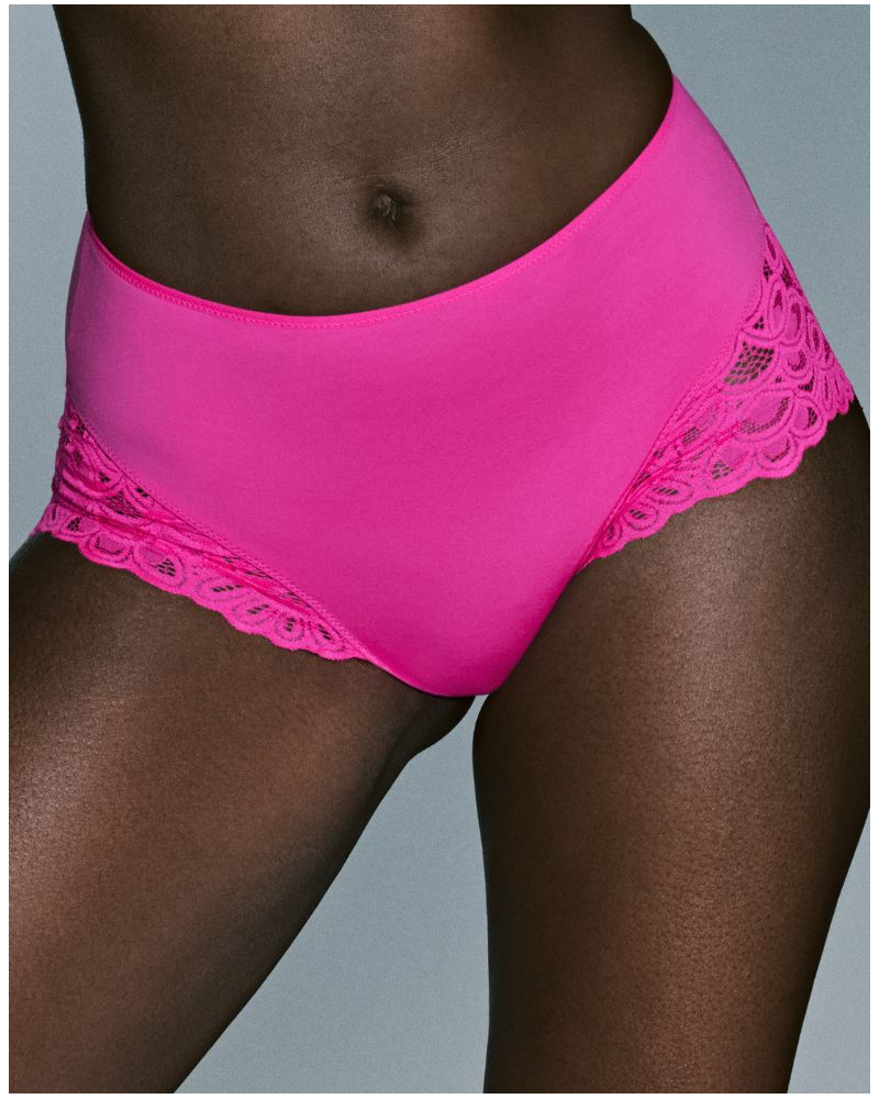 Culotte taille haute en dentelle Prima Donna Twist Dear Night (Influencer Pink)