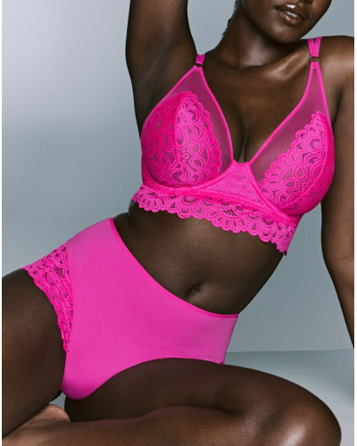 Bragas de talle alto en encaje Prima Donna Twist Dear Night (Influencer Pink)