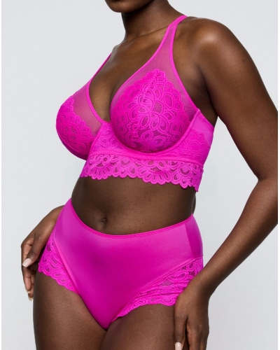Bragas de talle alto en encaje Prima Donna Twist Dear Night (Influencer Pink)