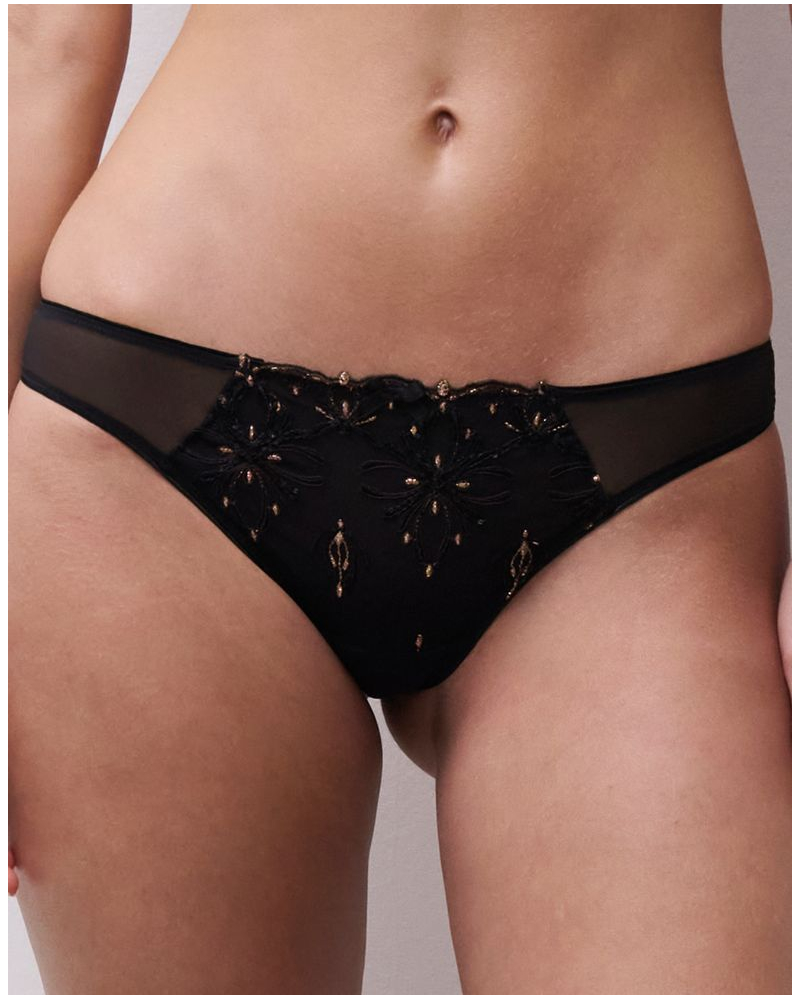 Tanga Chantelle Champs Elysées (Dazzling Black)