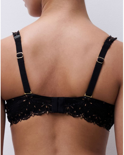 Sujetador con copas envolventes Chantelle Champs Elysées (Dazzling Black)
