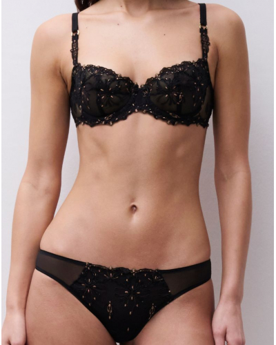 Demi balcony bra Chantelle Champs Elysées (Dazzling Black)