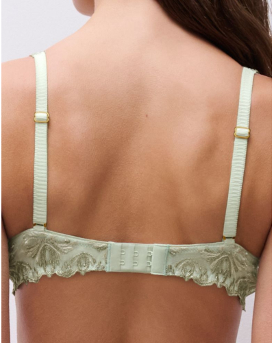 Envelopping padded bra Chantelle Champs Elysées (Green Powder)