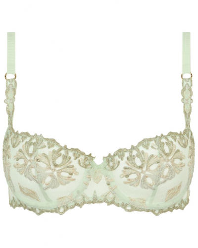 Demi balcony bra Chantelle Champs Elysées (Green Powder)
