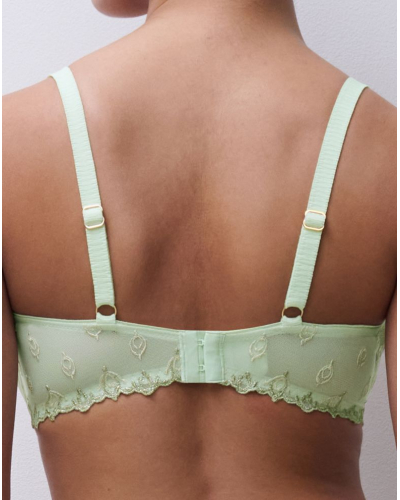 Demi balcony bra Chantelle Champs Elysées (Green Powder)