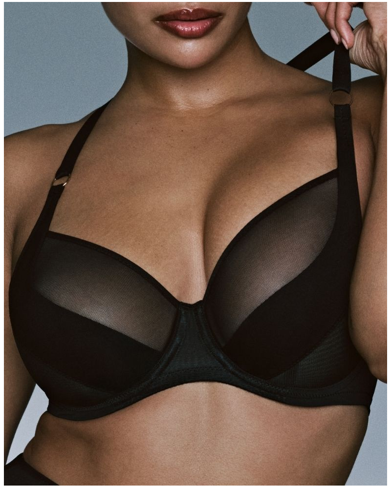 Soutien-gorge balconnet coupe tulipe Prima Donna Twist Sheary (Noir)