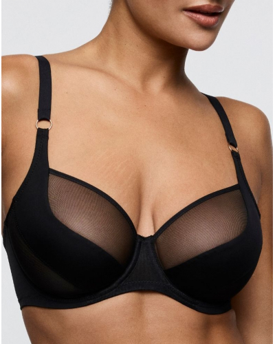 Tulip seam balcony bra Prima Donna Twist Sheary (Black)