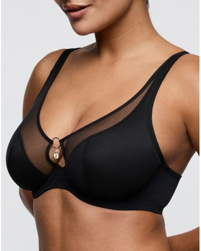 Soutien-gorge plunge demi mousse Prima Donna Sheary (Noir)