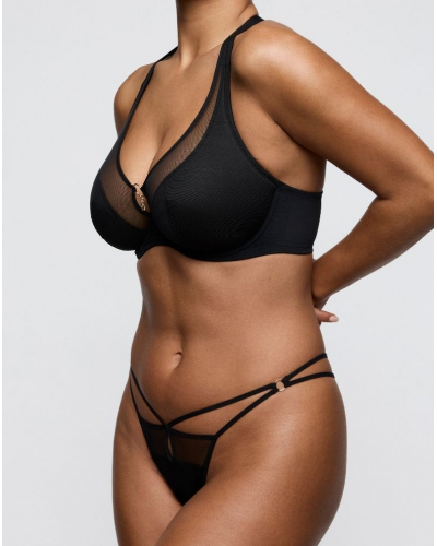 Soutien-gorge plunge demi mousse Prima Donna Sheary (Noir)