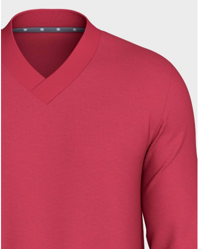 Pijama largo 100% Algodón Impetus Urbane Q03 (Red/Grey)