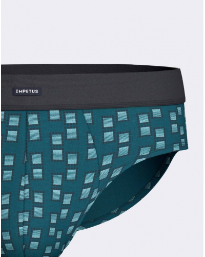 Paquete de 2 calzoncillos Modal y Algodón Impetus Composure Q07 (Green/Navy Blue)