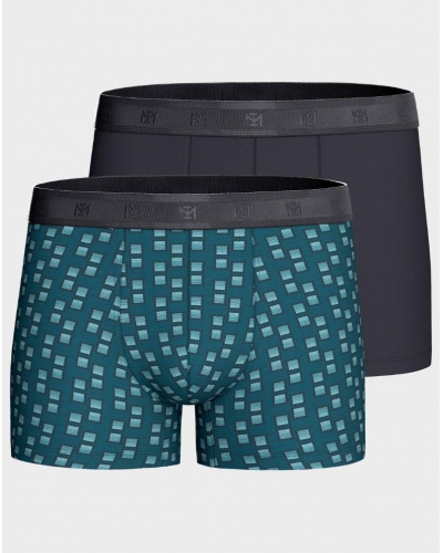 Paquete de 2 bóxers Impetus Q07 (Green/Navy Blue)