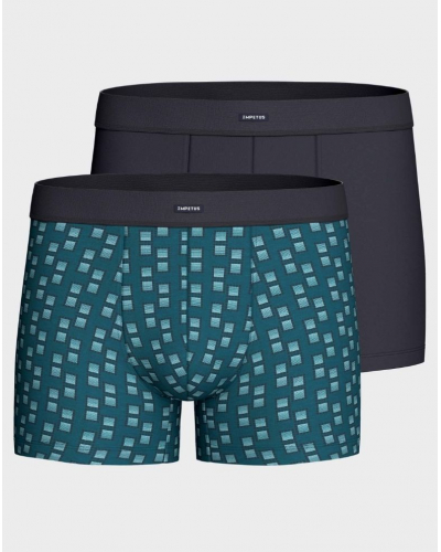 Paquete de 2 bóxers Impetus Q07 (Green/Navy Blue)