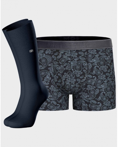 Paquete bóxer y calcetines Modal y Algodón Impetus Q10 Blueember (Navy Blue)