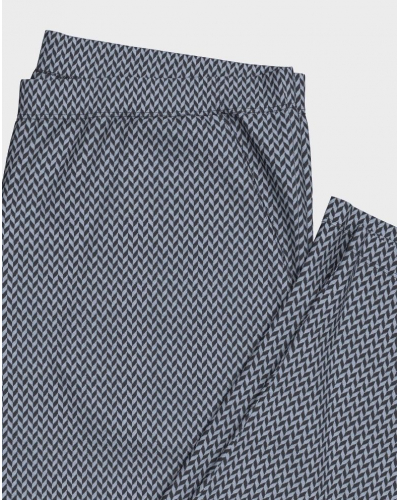 Long pyjama 100% Cotton Impetus Easeline Q12 (Light Blue/Blue)