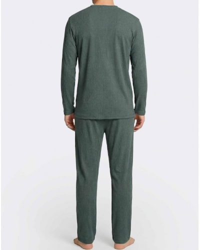 Pyjama long en Modal et Coton Impetus Eton Q14 (Green)