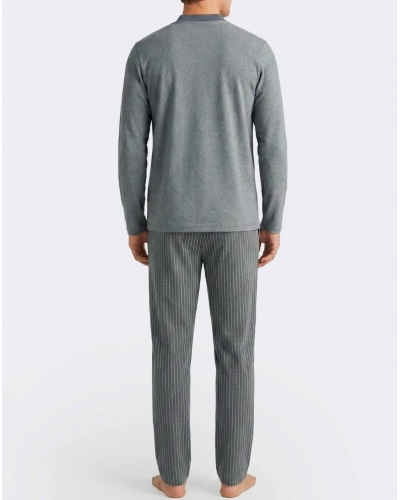 Pijama largo 100% Algodón Impetus Regent Q15 (Grey Mix/Grey Mix)