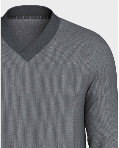 Long pyjama 100% Cotton Impetus Regent Q15 (Grey Mix/Grey Mix)