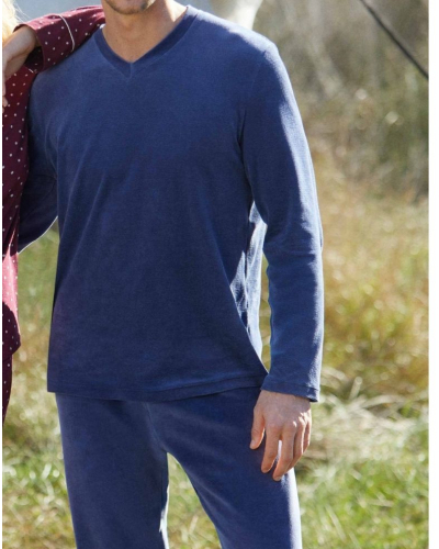 Pijama largo en Algodón Impetus Native Q18 (Blue)