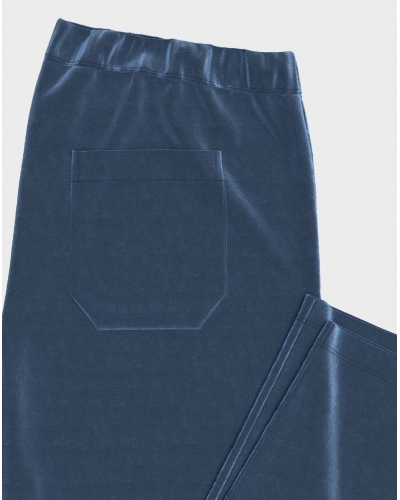 Long pyjama Cotton Impetus Native Q18 (Blue)