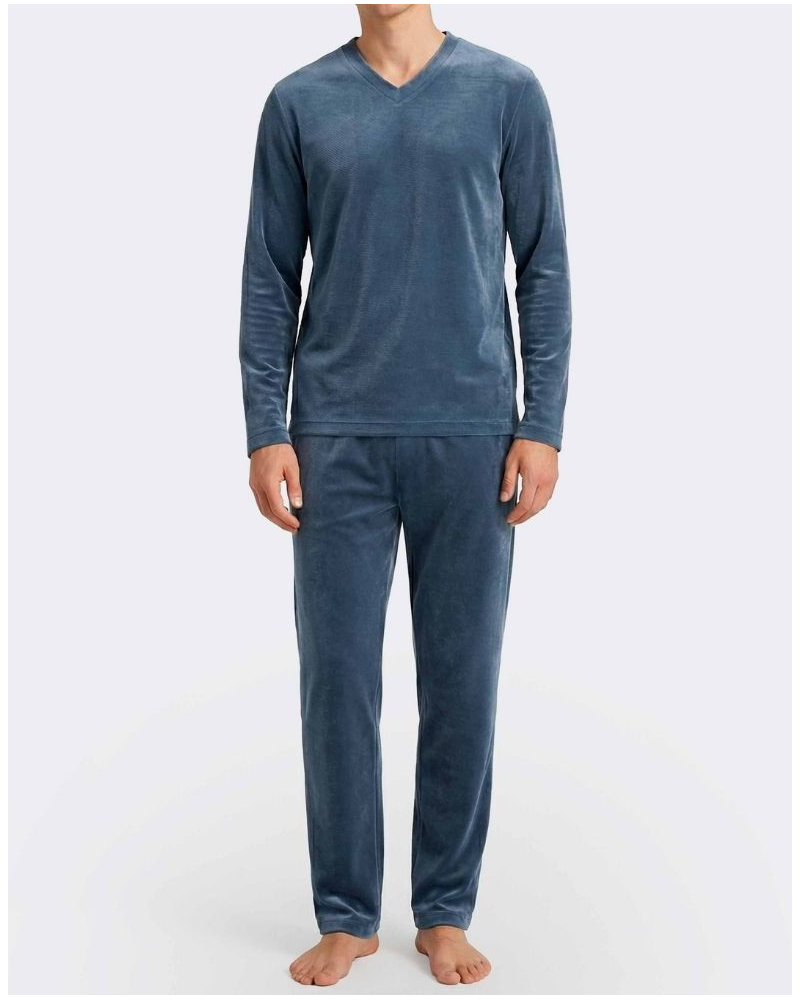 Pijama largo en Algodón Impetus Native Q18 (Blue)