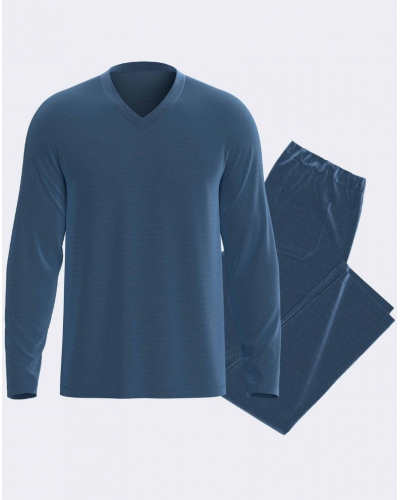 Long pyjama Cotton Impetus Native Q18 (Blue)