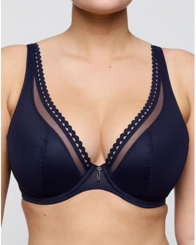 Sujetador plunge demi con relleno Prima Donna Twist Wowgirl (Evening Blue)