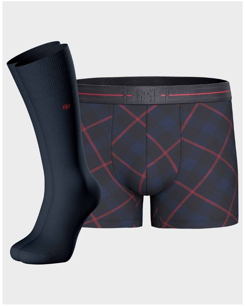 Pack of boxer and socks Modal & Cotton Impetus Heritage Q20 (Carreaux)