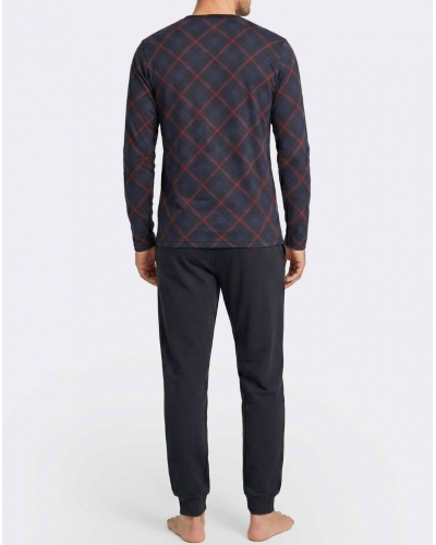 Pijama largo Algodón y Modal Impetus Heritage Q20 (Carreaux/Marine)