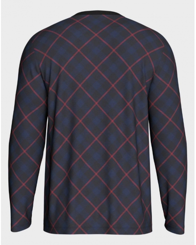Pyjama long Coton et Modal Impetus Heritage Q20 (Carreaux/Marine)