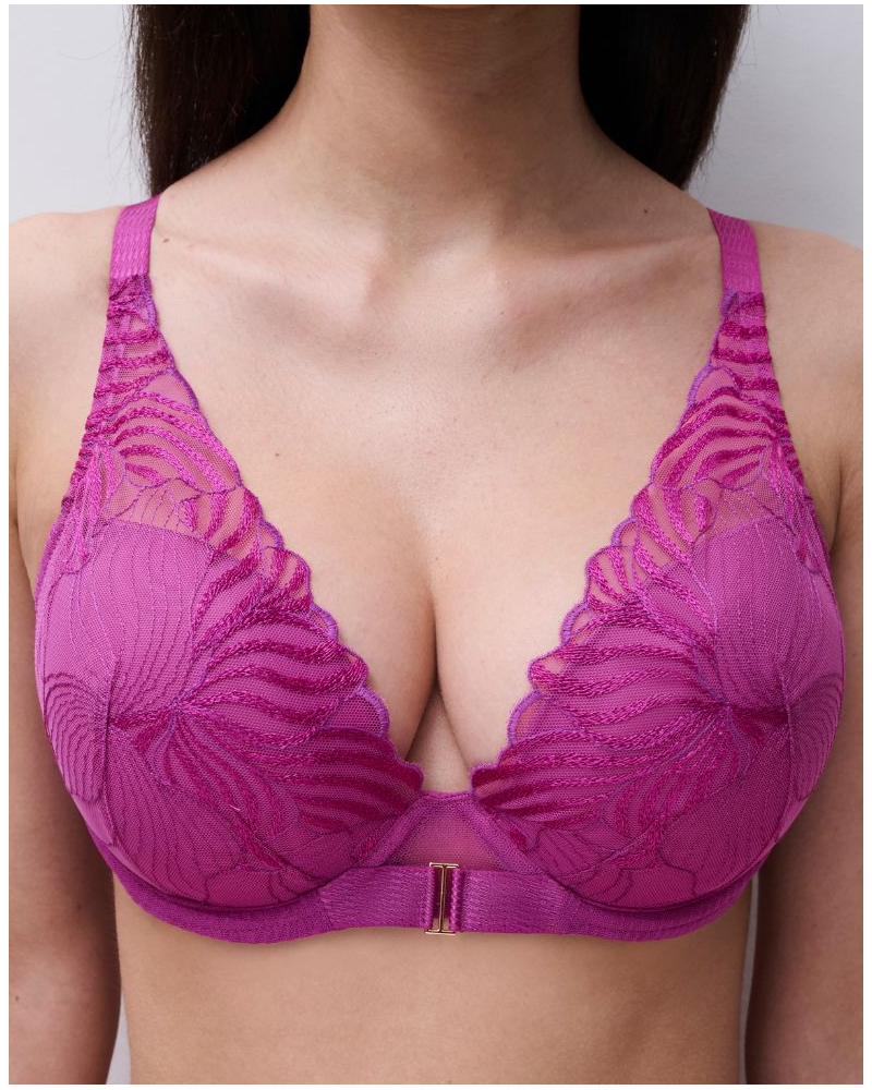 Padded plunge bra Chantelle Legend (Fancy Orchid)